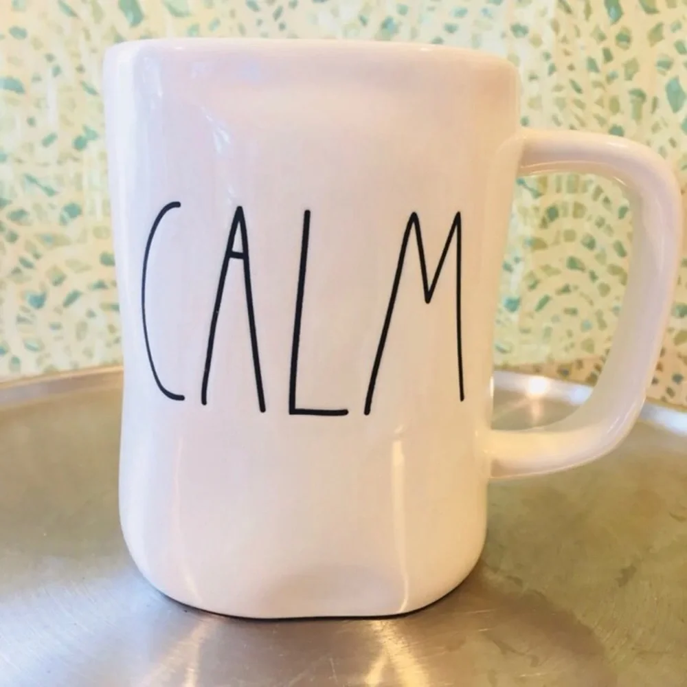 Rae Dunn Calm Mug NWT Coffee Tea ceramic gift present